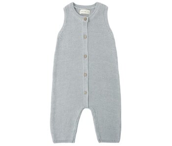 KNIT JUMPSUIT || HEATHERED SKY