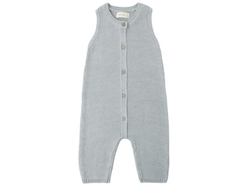 Rylee + Cru LLC KNIT JUMPSUIT || HEATHERED SKY