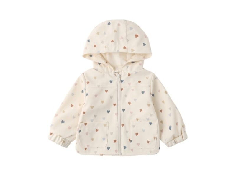 Rylee + Cru LLC RAIN COAT || CONFETTI HEART SMALL