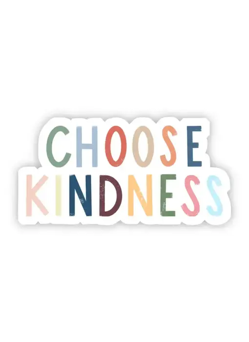 Choose Kindness Multicolor Lettering Sticker