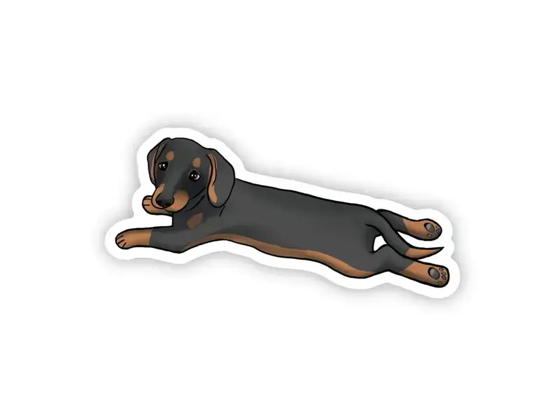 Big Moods Weiner Dog Sticker