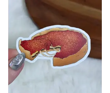Deep-Dish Pizza Sticker