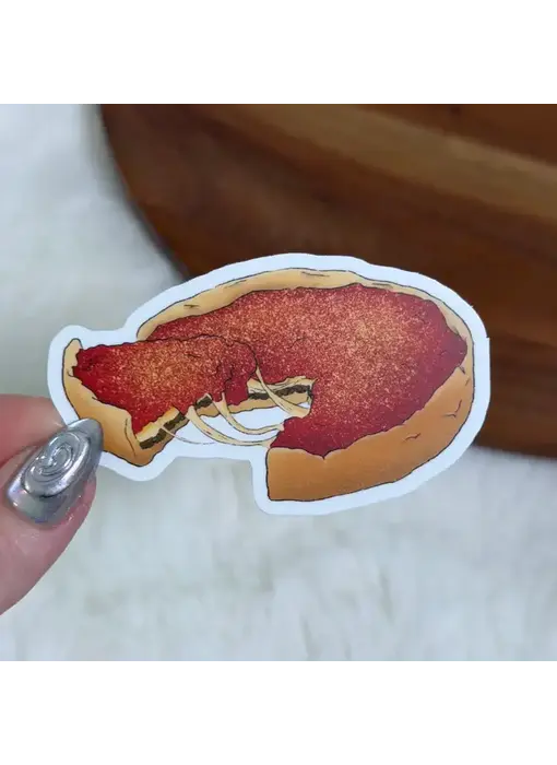 Deep-Dish Pizza Sticker