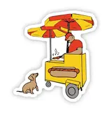 Big Moods Ny Hot Dog Stand Sticker