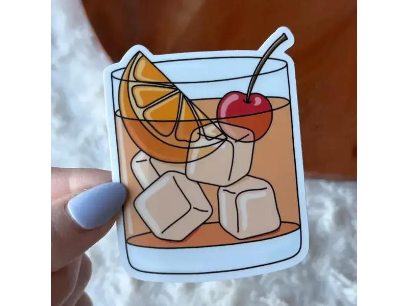 Big Moods Old Fashioned Cocktail Sticker