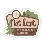 Big Moods "Not Lost, Just Taking the Scenic Route" Sticker