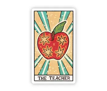 "the Teacher" Tarot Card Sticker