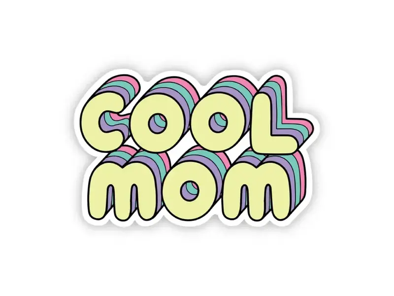 Big Moods "Cool Mom" Lettering Sticker