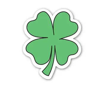Four Leaf Clover Lucky Charm Sticker