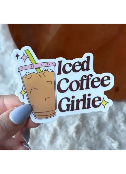 Iced Coffee Girlie Sticker