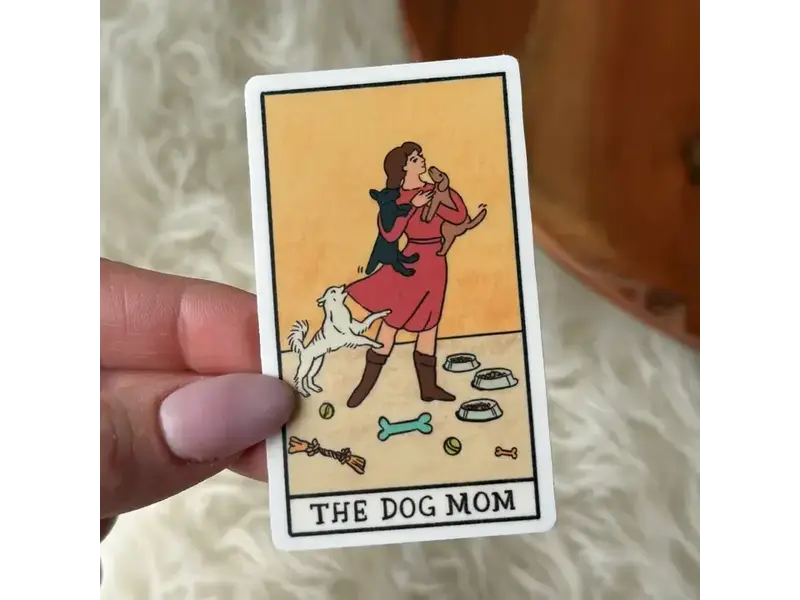 Big Moods "the Dog Mom" Tarot Card Sticker