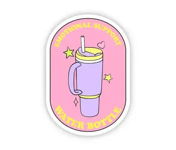 Emotional Support Water Bottle Sticker
