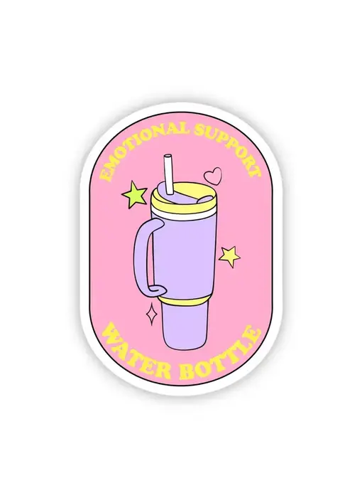 Emotional Support Water Bottle Sticker