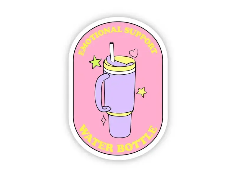 Big Moods Emotional Support Water Bottle Sticker