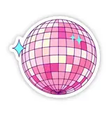 Big Moods Discoball Pink Sticker