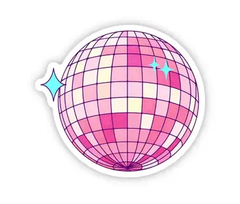Discoball Pink Sticker