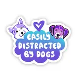 Big Moods "Easily Distracted By Dogs" Sticker