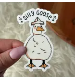 Big Moods Silly Goose Animal Pun with Hat Sticker