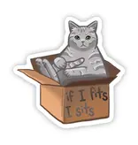 Big Moods "If I Fits I Sits" Sticker