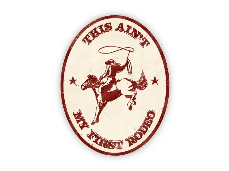 Big Moods This Aint My First Rodeo Sticker
