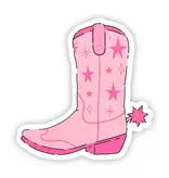 Big Moods Pink Cowboy Boot Sticker