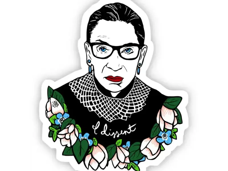 Big Moods Ruth Bader Ginsburg Sticker