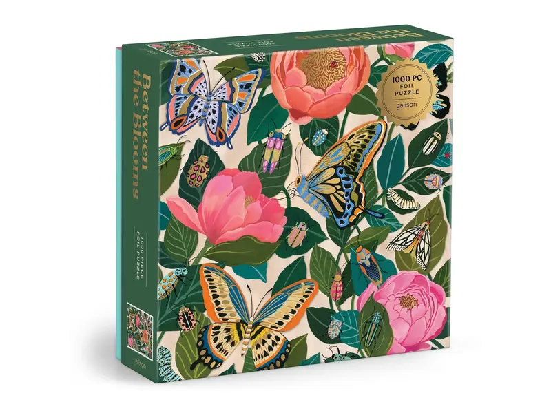 Chronicle Books Between the Blooms 1000 Piece Foil Puzzle