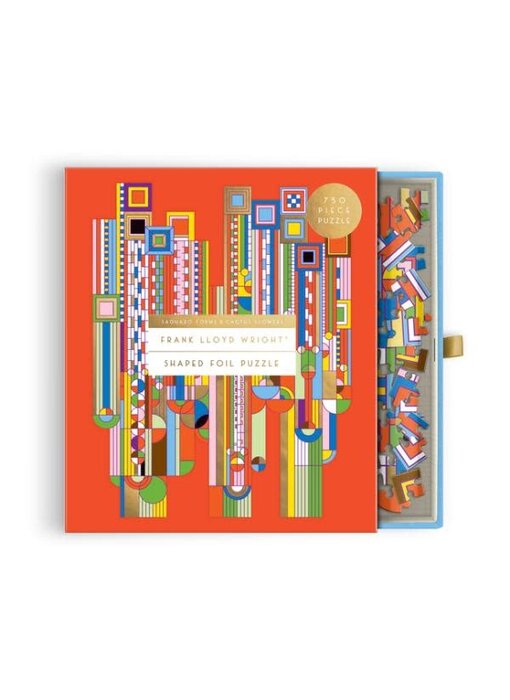 FRANK LLOYD WRIGHT SAGUARO CACTUS & FORMS 750 PIECE SHAPED FOIL PUZZLE
