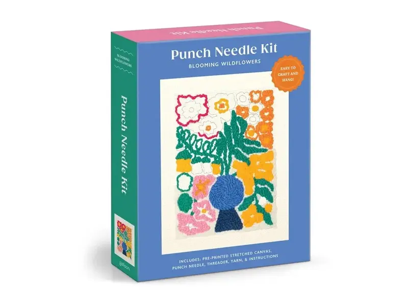 Chronicle Books Punch Needle Kit Blooming Wildflowers