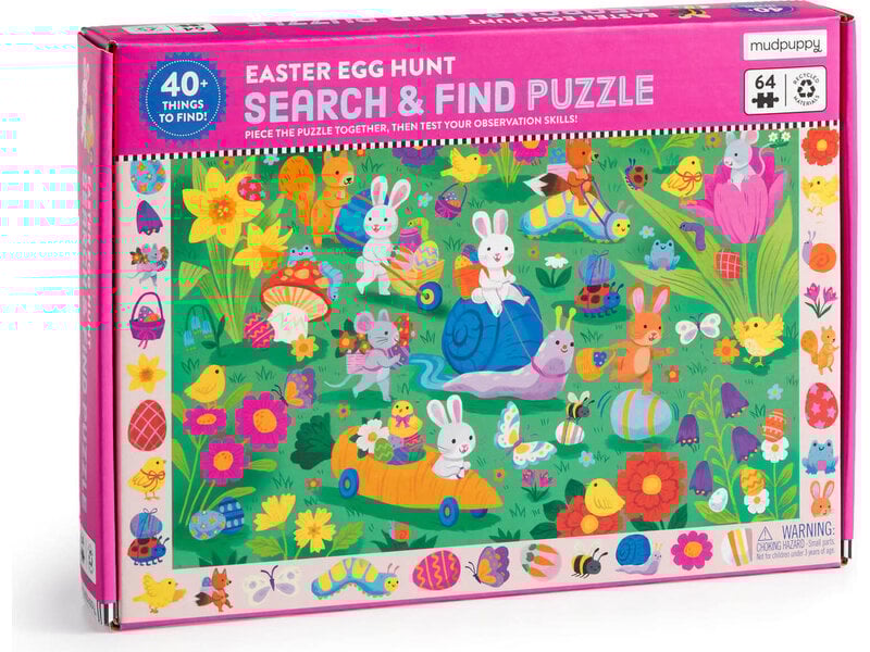Chronicle Books Easter Egg Hunt 64 Pc Search And Find Puzzle