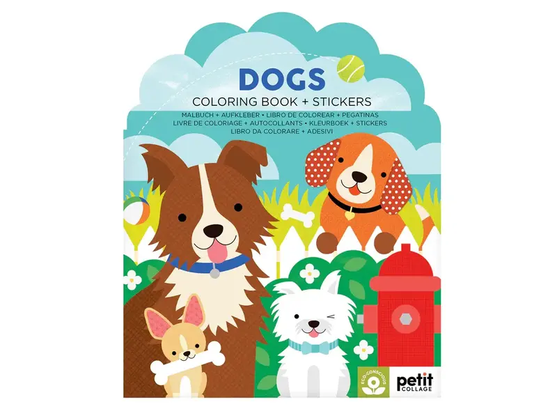 Chronicle Books Dogs Coloring Book + Stickers