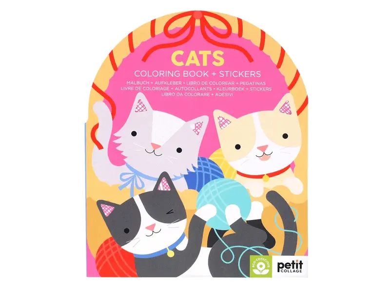 Chronicle Books Cats Coloring Book + Stickers