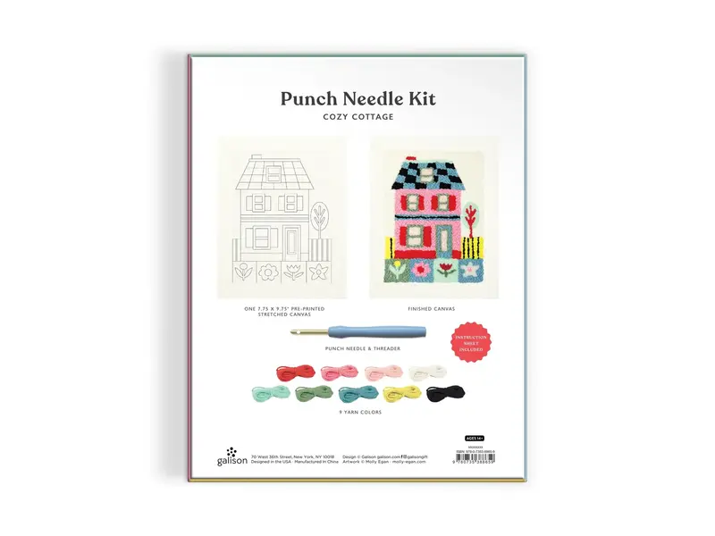 Chronicle Books Cozy Cottage Punch Needle Kit