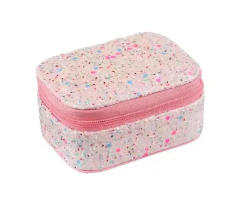 Rainbow Confetti Glitter Mini Jewellery Box