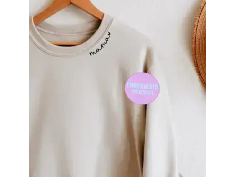 Bash Embroidered Mama Sweatshirt Sand/Black  - XLarge