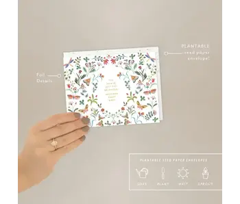 Butterfly Garden - Baby Card