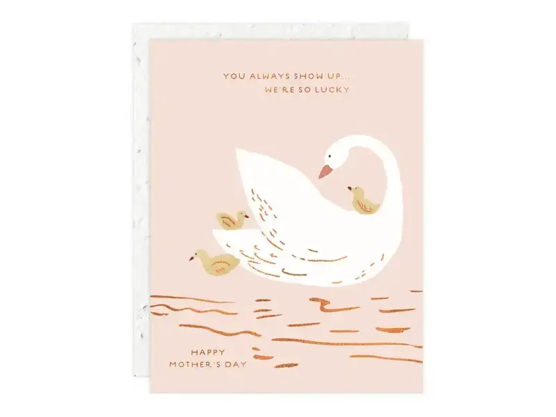 Seedlings Mama Swan - Mother's Day Card