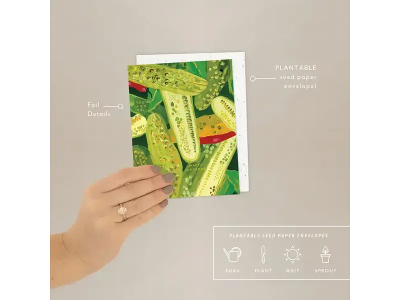 Seedlings Pickles - Birthday Card