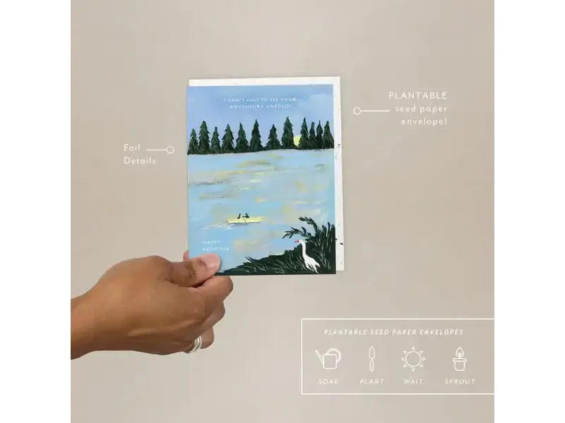 Seedlings The Adventure of Us - Wedding Card