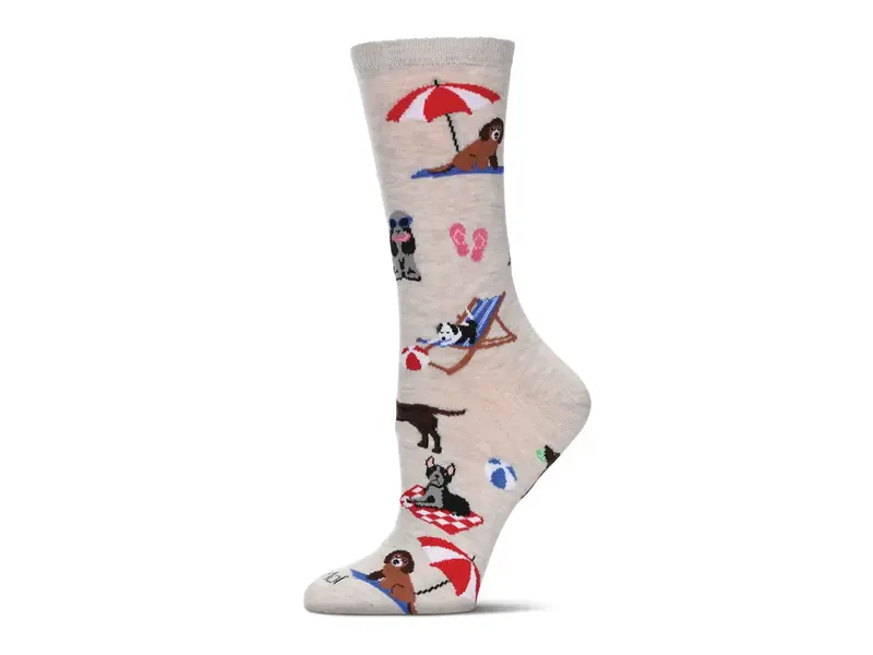 Infinity Classics International Dogs On Beach Bamboo Crew | Ivory Heather / 9-11