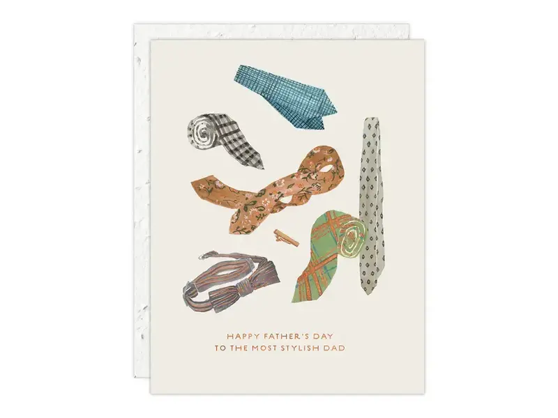 Seedlings Dad's Ties - Father's Day Card