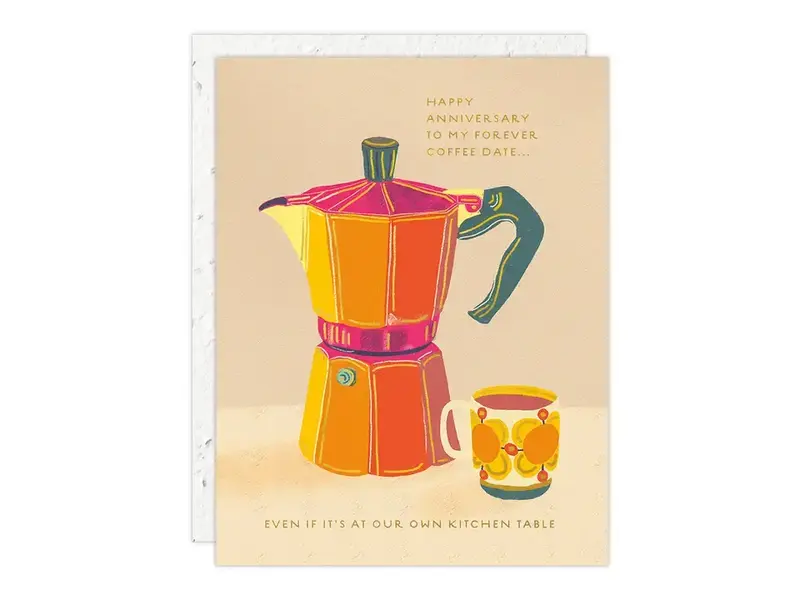 Seedlings Espresso - Anniversary Card