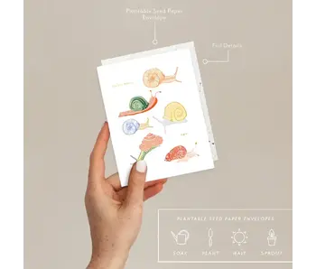 Snails - Just To Say Hi Card