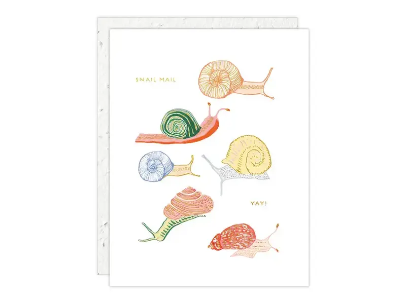 Seedlings Snails - Just To Say Hi Card