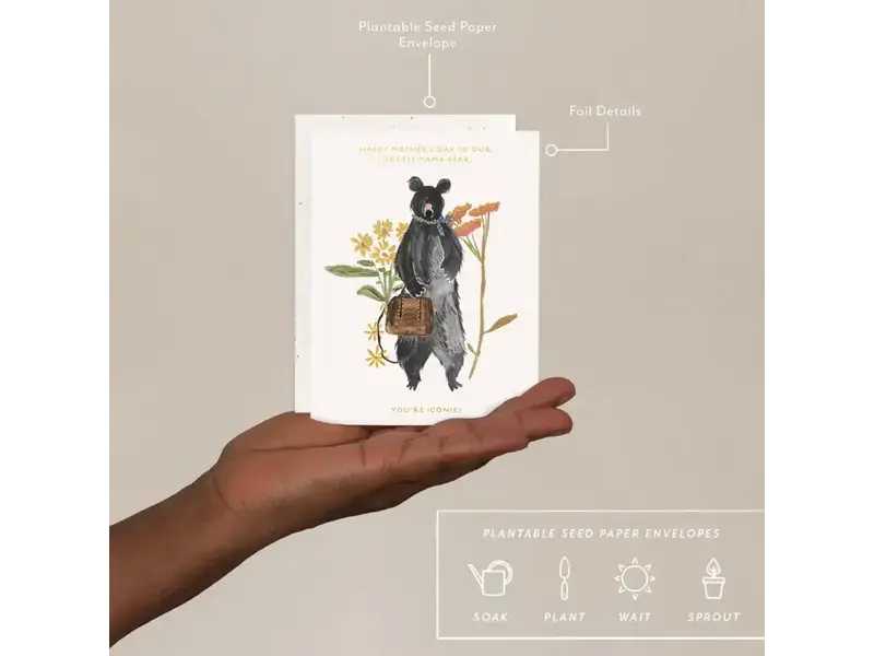 Seedlings Mama Bear - Mother's Day Card