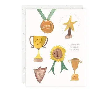 You're # 1 - Graduation Card
