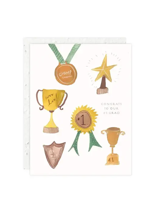 You're # 1 - Graduation Card