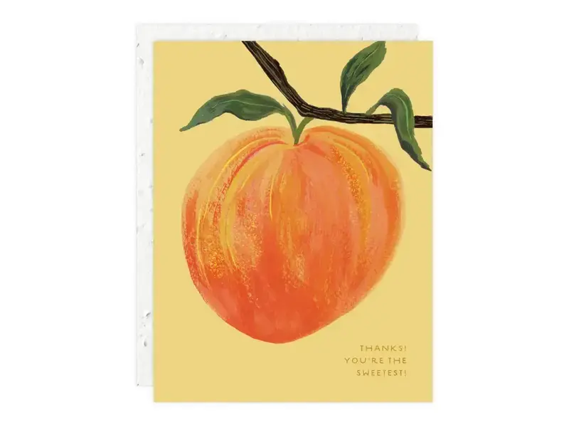 Seedlings Peach - Thank You Card