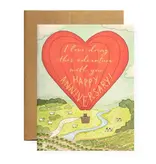 Karen Adams Designs Anniversary Balloon Greeting Card