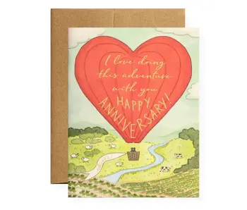 Anniversary Balloon Greeting Card